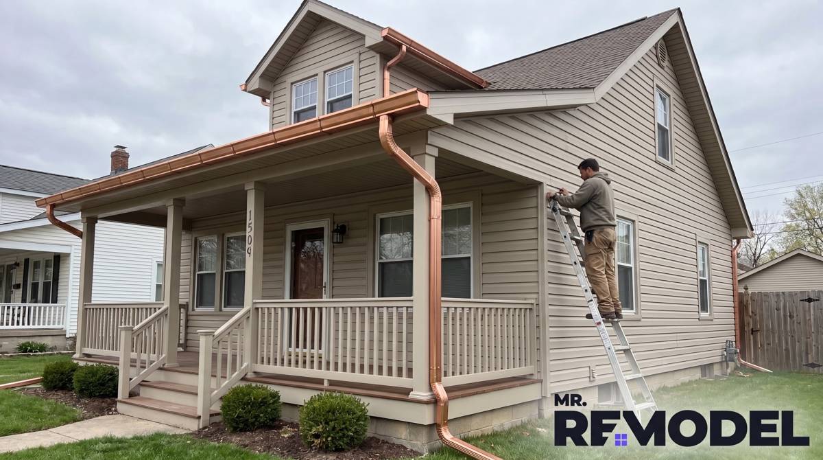 Half-Round Gutter Installation: Premium Materials, Bracket Systems, and True Costs